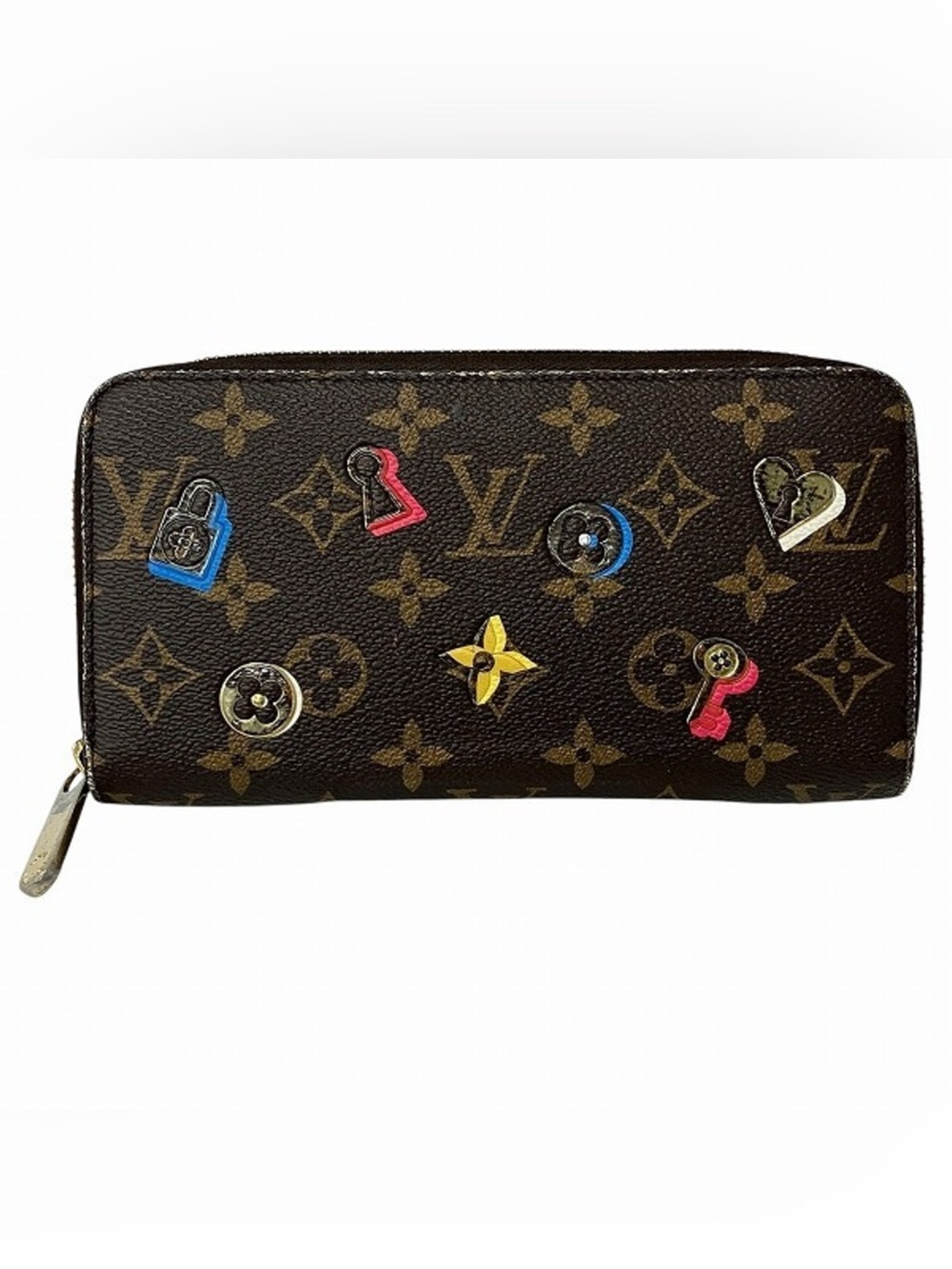 RARE LOUIS VUITTON Wallet Monogram Lovelock Wallet Purses Bag PVC Leather M641 - Picture 12 of 12